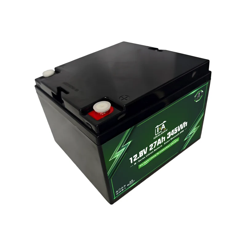 Batterie Lithium LiFePO4 12.8V 27Ah IDEALAKKU IB-12-27 Bluetooth BMS intégré – Remplacement AGM Gel