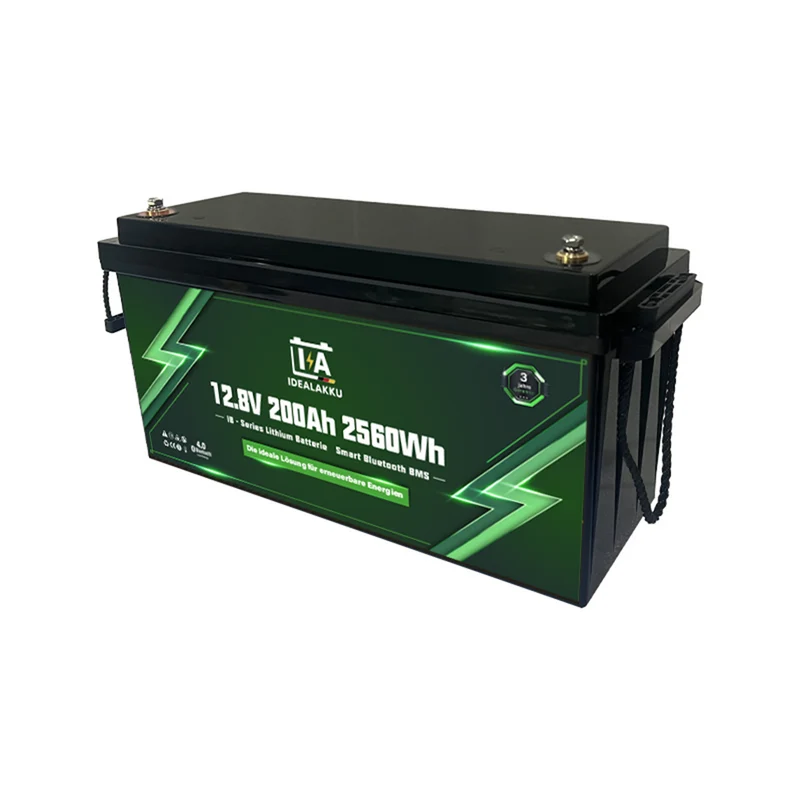 Batterie Lithium LiFePO4 12.8V 200Ah IDEALAKKU IB-12-200 Bluetooth BMS intégré – Remplacement AGM Gel