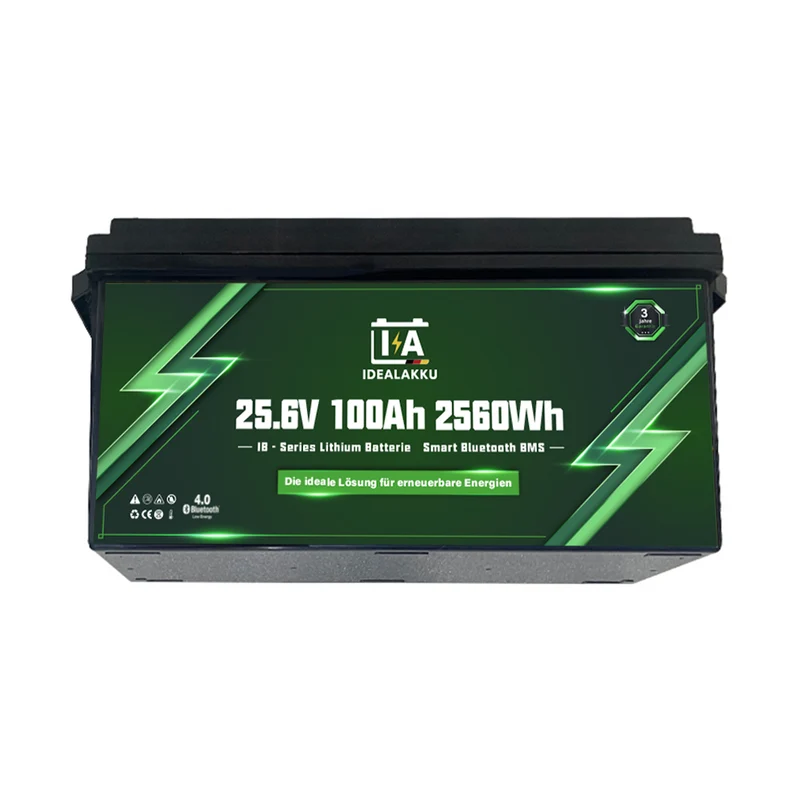 Batterie LiFePO4 IDEALAKKU IB-24-100 25.6V 100Ah Bluetooth