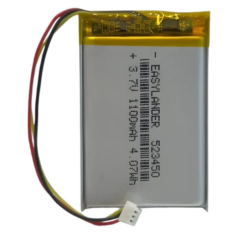 Batterie 523450 LiPo 3.7V 1100mAh avec connecteur 3 Pins