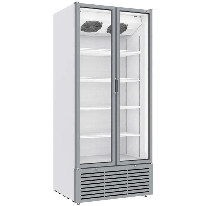 Getränkekühlschrank positiv, 804 Liter, 2 Schwenktüren, WEISS