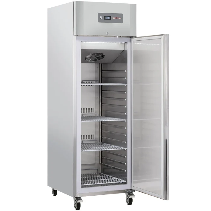 Gefrierschrank-Schrank 600 Liter 1 Tür GN 2/1, auf Rädern, 2 mit Bremsen