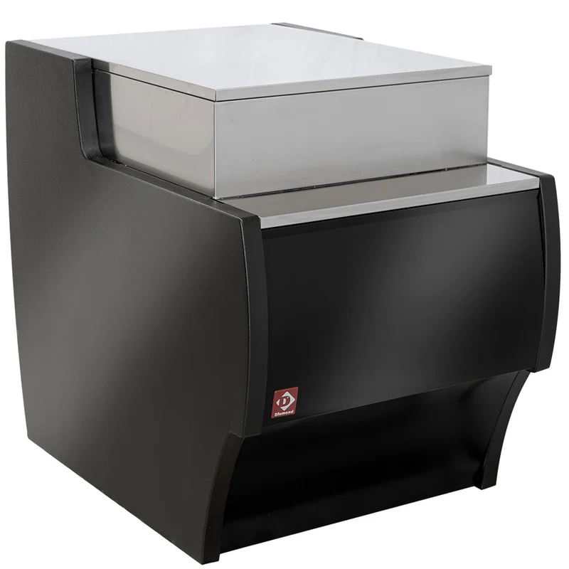 Kassentheke 1000 mm, höhenverstellbar – Schwarz Matt, MAT-1000/B5