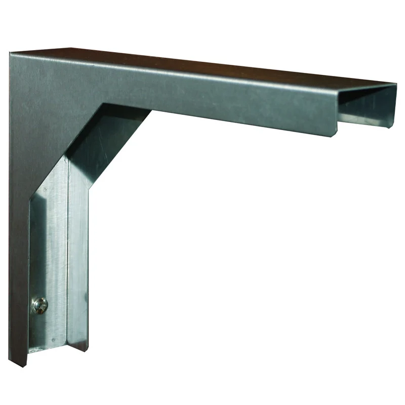 Wandkonsole aus Edelstahl , für Wandborde mit 400 mm Tiefe, M401-S