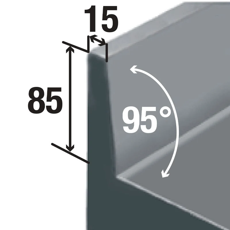 Profi Doppelspültisch aus Edelstahl , 2 Becken & Geschirrspüler-Unterbau , 1600 mm, L1621VD-AS