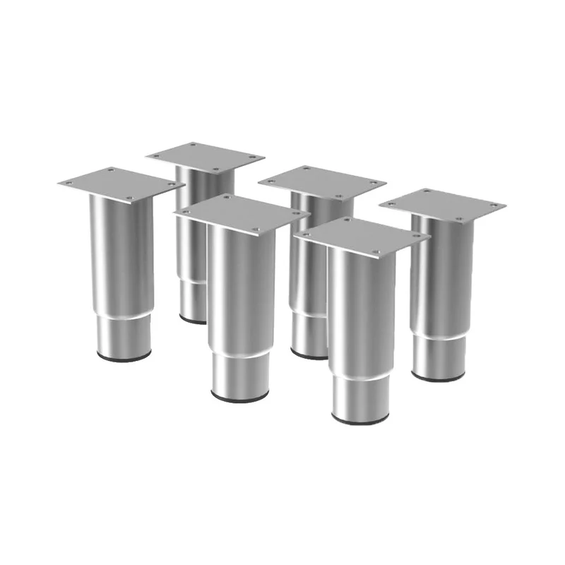 Stellfüße Edelstahl höhenverstellbar (90-125 mm) im 6er-Set, K-PR/126