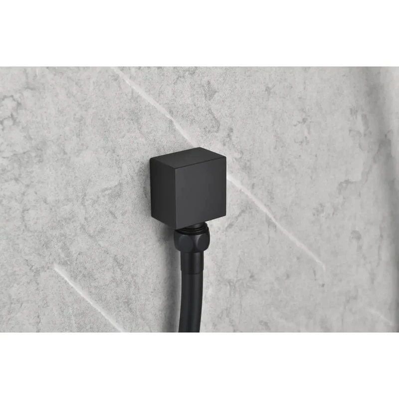 Top Shelf Matte Black Wall Mounted Shower System With Six Heavy Duty Body Sprays And Ergonomic Hand Shower For Hassle Free Bathroom Upgrades That Bring Serious Spa Vibes To Your Space