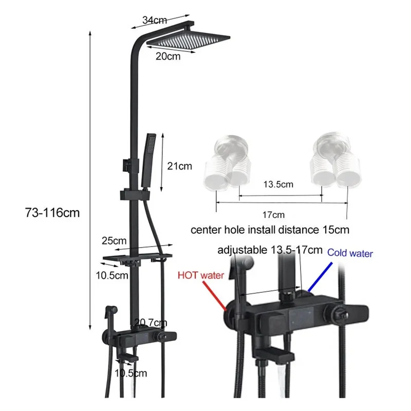 Straight Up Digital Shower System Built Tough With Slick Thermostatic Faucet No Fuss Touchscreen High Pressure Rainfall Head Integrated Bidet Valve For Next Level Bathroom Comfort Setup