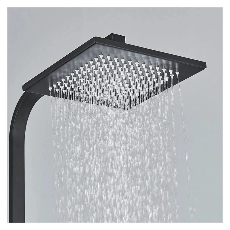 Straight Up Digital Shower System Built Tough With Slick Thermostatic Faucet No Fuss Touchscreen High Pressure Rainfall Head Integrated Bidet Valve For Next Level Bathroom Comfort Setup