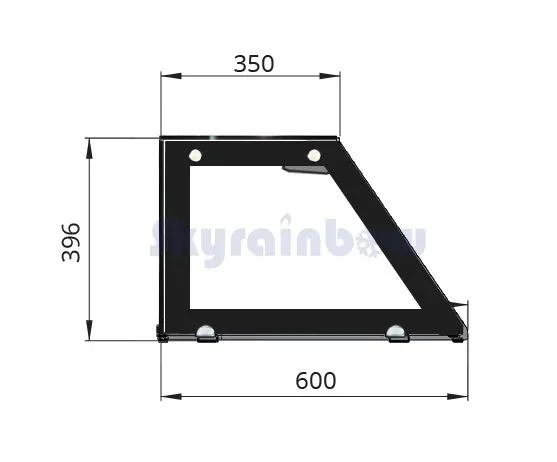 Salattheke, SNACK-Line, Kalte Theke, 6x GN1/1, Granit Star Galaxy schwarz, 223x82x85.5 Glasaufbau Klarglas schwarzer Rand, ohne Zwischenablage H=396mm