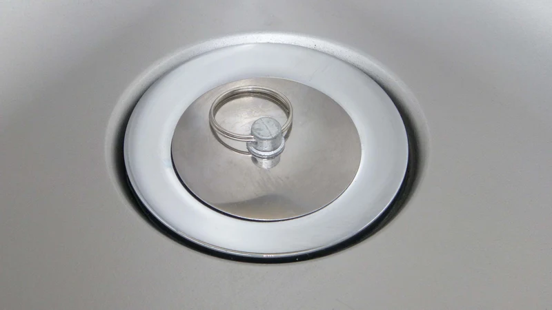 Spülcenter aus Edelstahl, zwei Becken links, 160 x 60