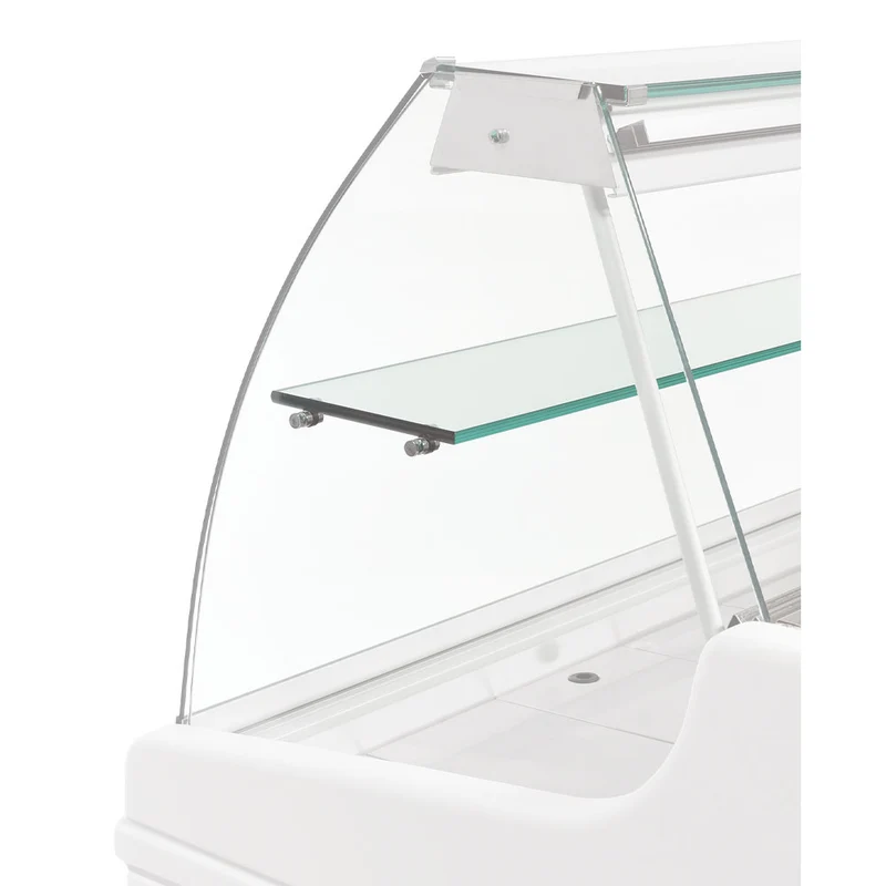 Glas-Einlegeboden 1000 mm , 10 mm stark für Kühlvitrinen & Theken, IN10