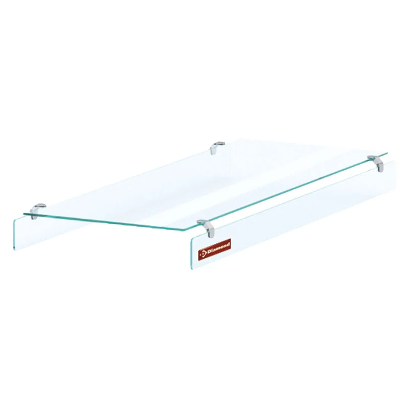 Thekenaufsatz mit Hustenschutz für 4x GN 1/1, IN/VD15
