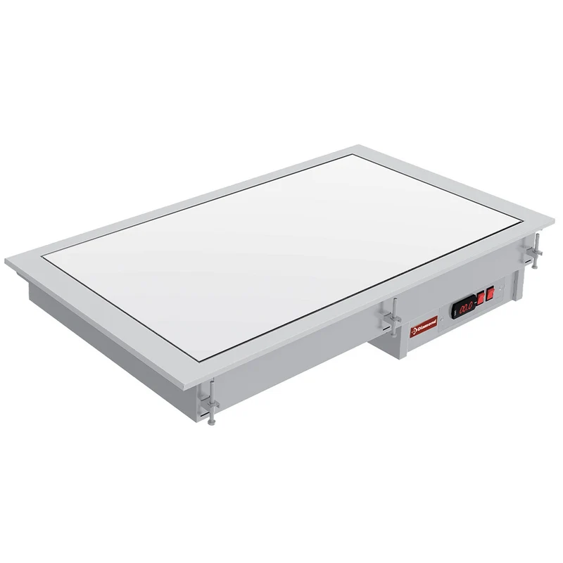 Profi Glaskeramik-Warmhalteplatte weiß , 3x GN 1/1, IN/VCX12-PWT