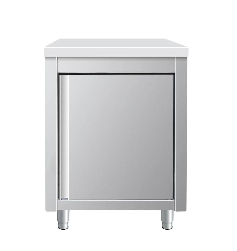 Arbeitsschrank aus Edelstahl, 60 x 70