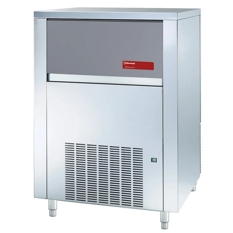 Profi Eiswürfelmaschine für Volleiswürfel , 130 kg/24h , 65 kg Speicher, ICE130A-R2