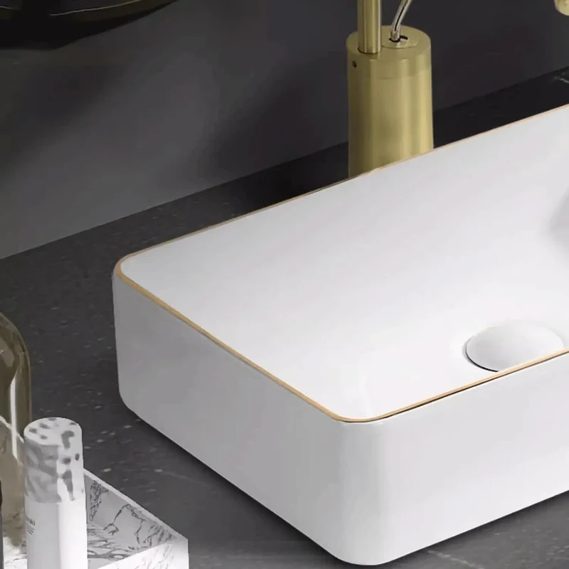Sleek Ceramic Vessel Sink Above Counter Design For Modern Bathrooms And Powder Rooms Compact Round Wash Basin Features Smooth High Gloss Finish That Is Super Easy To Wipe Down And Instantly Levels Up Your Interior Aesthetic