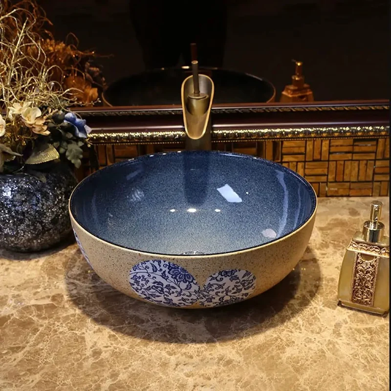 Sleek Modern Ceramic Vessel Sink That Really Spices Up Your Bathroom Setup And Round Countertop Washbasin With Included Faucet For Super Easy Installations And Next Level Style Appeal