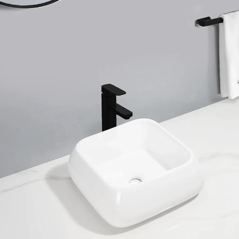 Top Tier Ceramic Vessel Sink Above Counter Basin Stylish Bathroom Wash Bowl Modern Build Snags Serious Style And Runs Smooth Without The Hassle For Balcony Or Bar