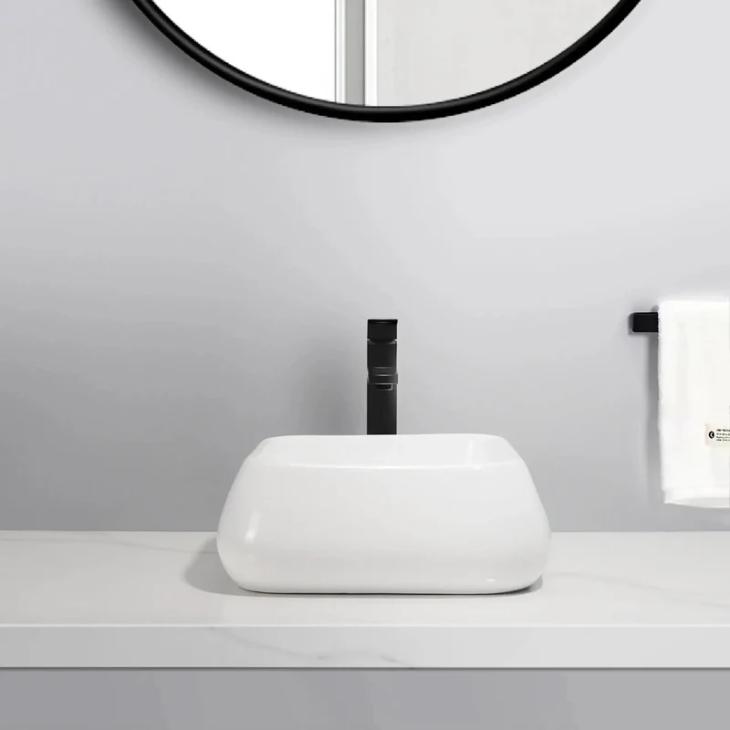 Top Tier Ceramic Vessel Sink Above Counter Basin Stylish Bathroom Wash Bowl Modern Build Snags Serious Style And Runs Smooth Without The Hassle For Balcony Or Bar