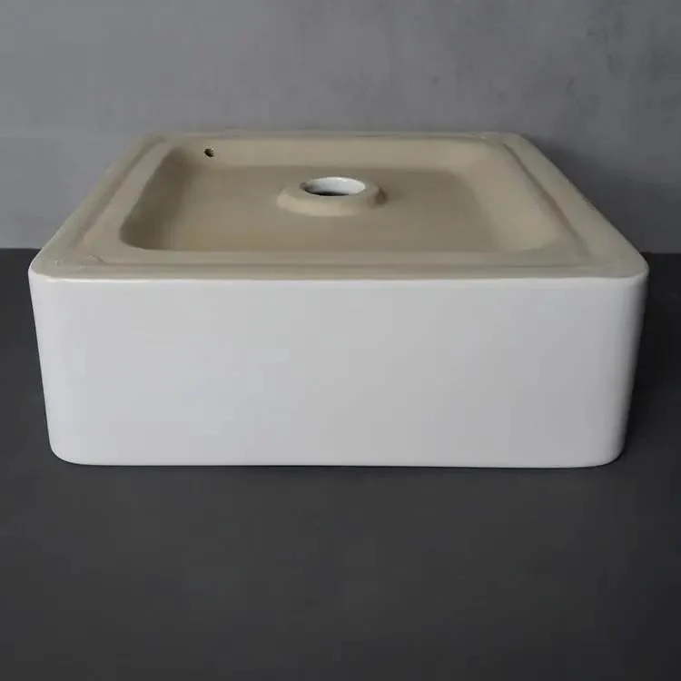 Premium Ceramic Vessel Sink For Bathroom And Bar Vanity Featuring A Hella Clean Square Design With Top Shelf Glazed Finish For A Totally Chic Modern Upgrade And Serious Home Vibe