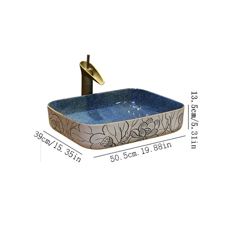 Slick White Rectangular Vessel Sink Ceramic Countertop Washbasin Complete Vanity Faucet Kit Fits Kitchen or Bath Easy Wipe Down Glossy Finish Modern Glow Up Fresh Drip Design