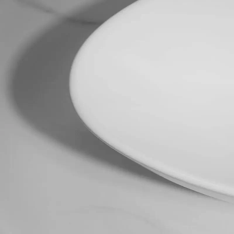 Modern Triangle Vessel Sink Countertop Bathroom Wash Basin White Ceramic Luxury Vanity Bowl Elegant Apartment Decor Sink Spacious Spa Like Relaxation Clean Minimalist Upgrade
