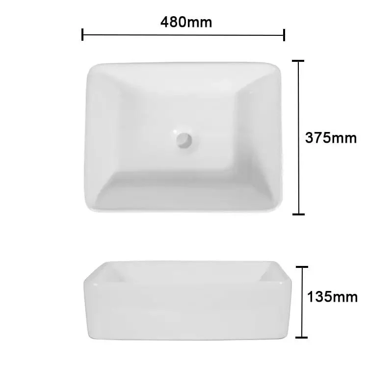 Modern Square Ceramic Vessel Washbasin Acting As A Real Game Changer For Your Countertop While Bringing Slick Clean Lines And Effortless Style To Any Bathroom Setting