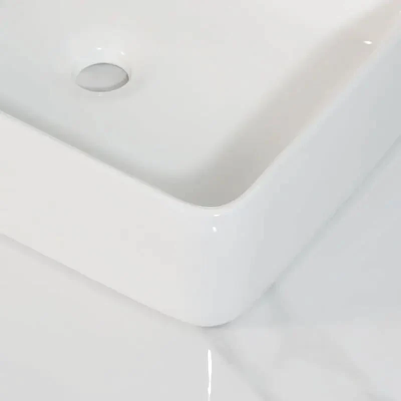 Modern Square Ceramic Vessel Washbasin Acting As A Real Game Changer For Your Countertop While Bringing Slick Clean Lines And Effortless Style To Any Bathroom Setting