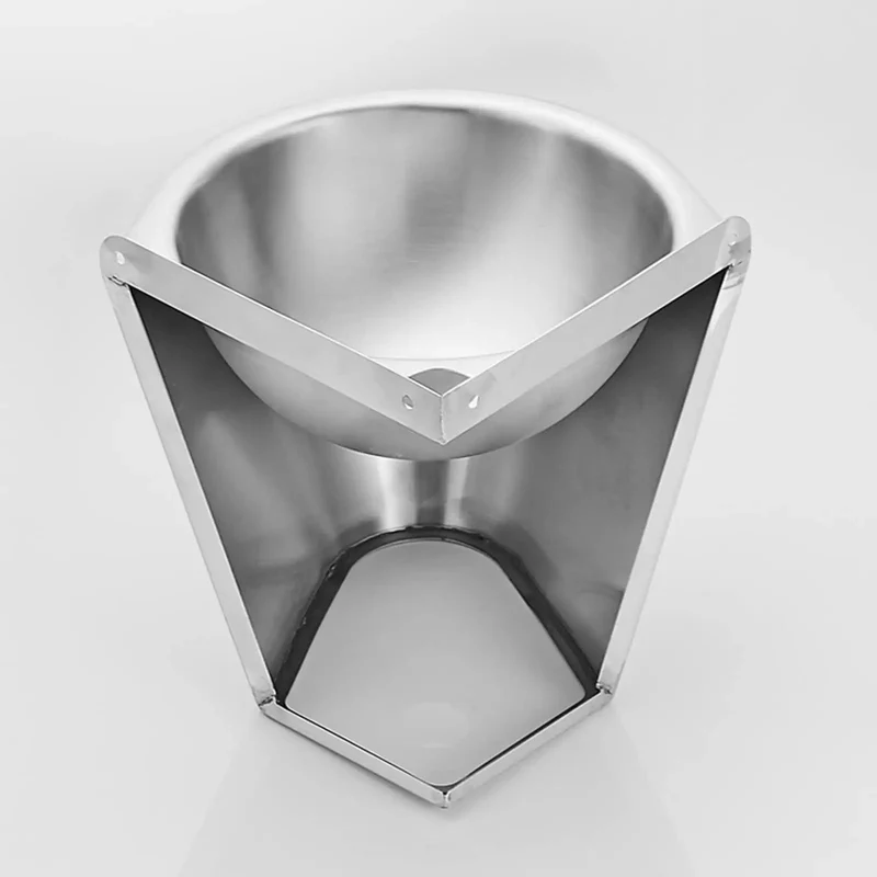 Wall Mounted Bathroom Sink With A Slick Stainless Steel Finish Single Bowl Round Corner Basin Real Deal For Rv Campers And Kitchens Brings No Sweat Cleaning And Classy Vessel Charm