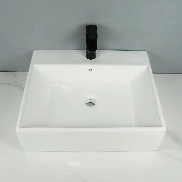 Sleek White Ceramic Wall Mounted Bathroom Sink With Square Vessel Design And Smooth Glossy Finish For Dead Simple Cleanup Zero Yellowing Totally Hassle Free Maintenance Modern Countertop Washbasin