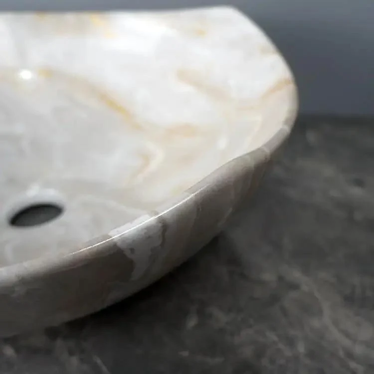 Sleek Round Vessel Bathroom Sink Glossy Ceramic Countertop Washbasin No Sweat Wipe Cleanup Stain Resistant Vanity Upgrade For Modern Home Or Hotel Style Baths