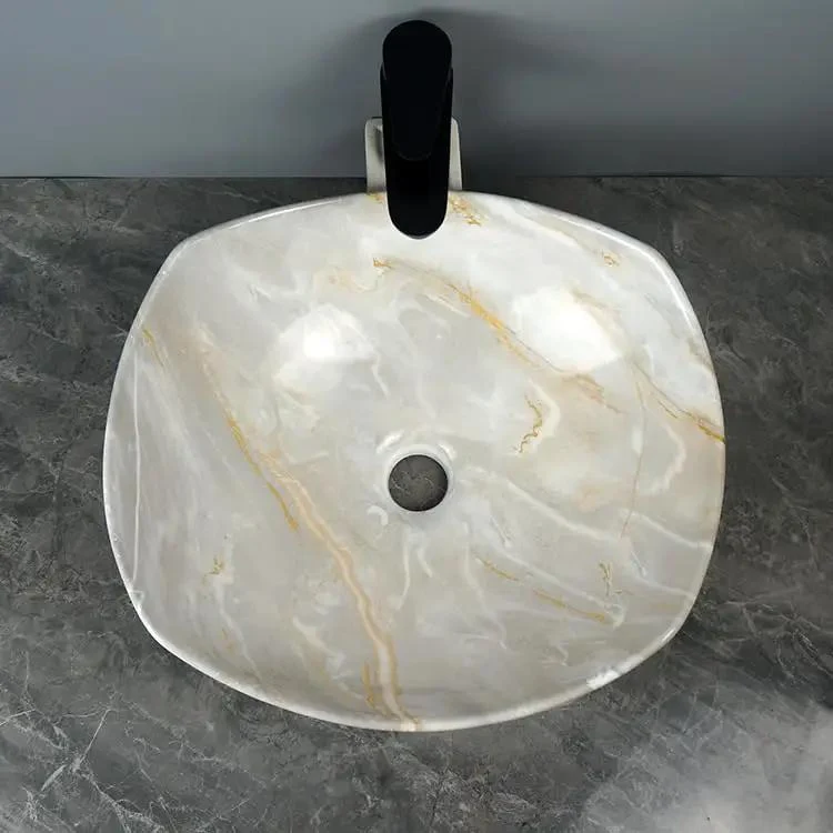 Sleek Round Vessel Bathroom Sink Glossy Ceramic Countertop Washbasin No Sweat Wipe Cleanup Stain Resistant Vanity Upgrade For Modern Home Or Hotel Style Baths