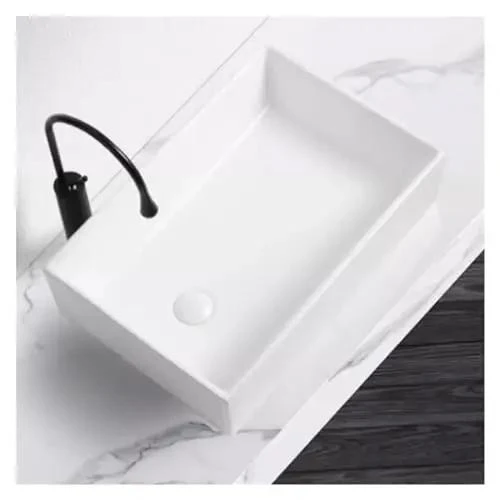 Smooth Upgrade Ceramic Countertop Vessel Sink, No Sweat Bathroom Wash Basin, Easy Install Durable Single Bowl Setup For Modern Home Remodel Or Sharp Powder Room