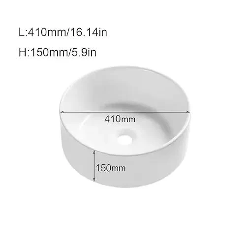 Round Countertop Vessel Sink With Thickened Copper Drain Basket For Bathroom Washbasin And Balcony Area Game Changing No Fuss Cleanup Top Tier Modern Design Hassle Free Installation And Slick Finish For Daily Use