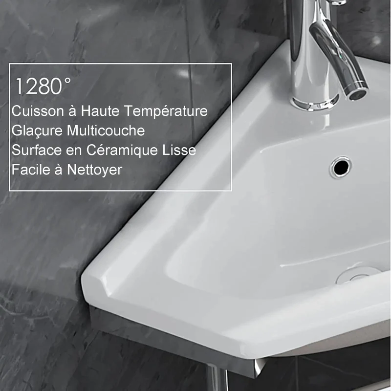 Slick Corner Wall Mount Vessel Sink For Modern Bathrooms Hella Compact Space Saving Ceramic Washbasin Easy Install Small Bathroom Fixture Dope Design Straight Up Premium Quality No Fuss Setup With Gorgeous Finish And Rock Solid Construction