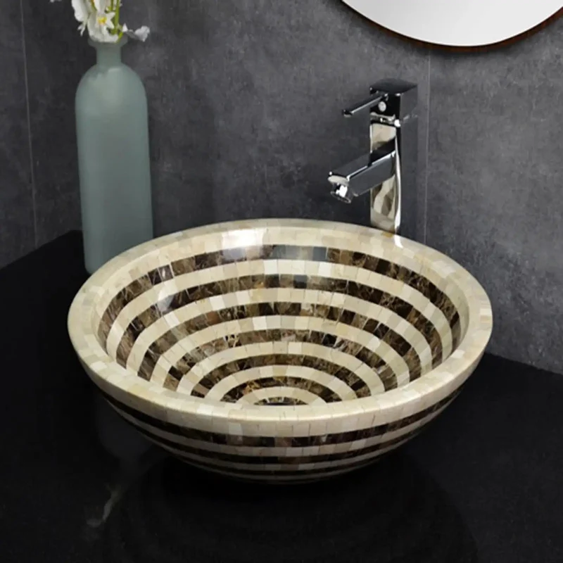 Slick Round Ceramic Vessel Basin Sink Sits Flawlessly On Countertops Offering An Effortless Daily Clean That Seriously Kicks Up Your Bathroom Vibes While Serving As A Legit 16 Point 5 Inch Vanity Piece