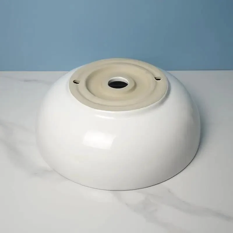 Hella Stylish Round Vessel Sink Ceramic Above Counter Basin For Bathroom And Home Bar Vanity Simple Modern Luxury Washbasin Smooth Gloss Finish Top Notch Elegance For Your Daily Routine Upgrade