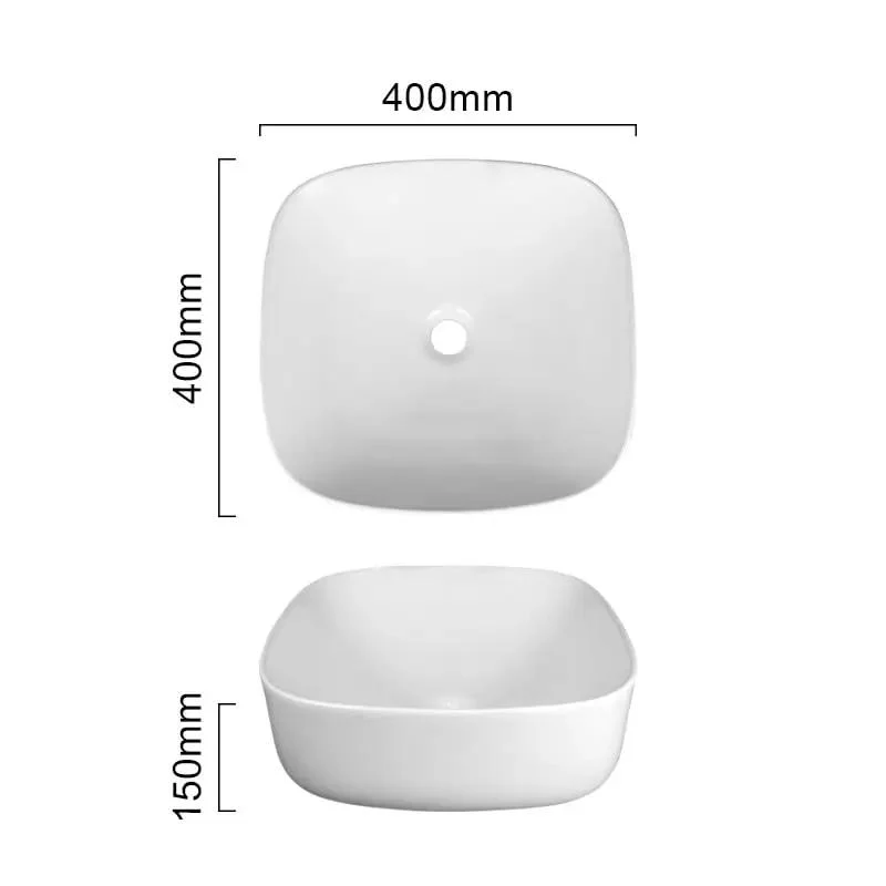 Next Level Ceramic Vessel Sink For Bathroom Vanity Tight Desktop Wash Basin Fresh Porcelain Lavatory Bowl Compact Layout Adds A Smooth Vibe To Your Daily Routine