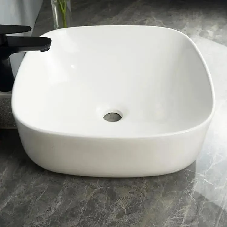 Next Level Ceramic Vessel Sink For Bathroom Vanity Tight Desktop Wash Basin Fresh Porcelain Lavatory Bowl Compact Layout Adds A Smooth Vibe To Your Daily Routine