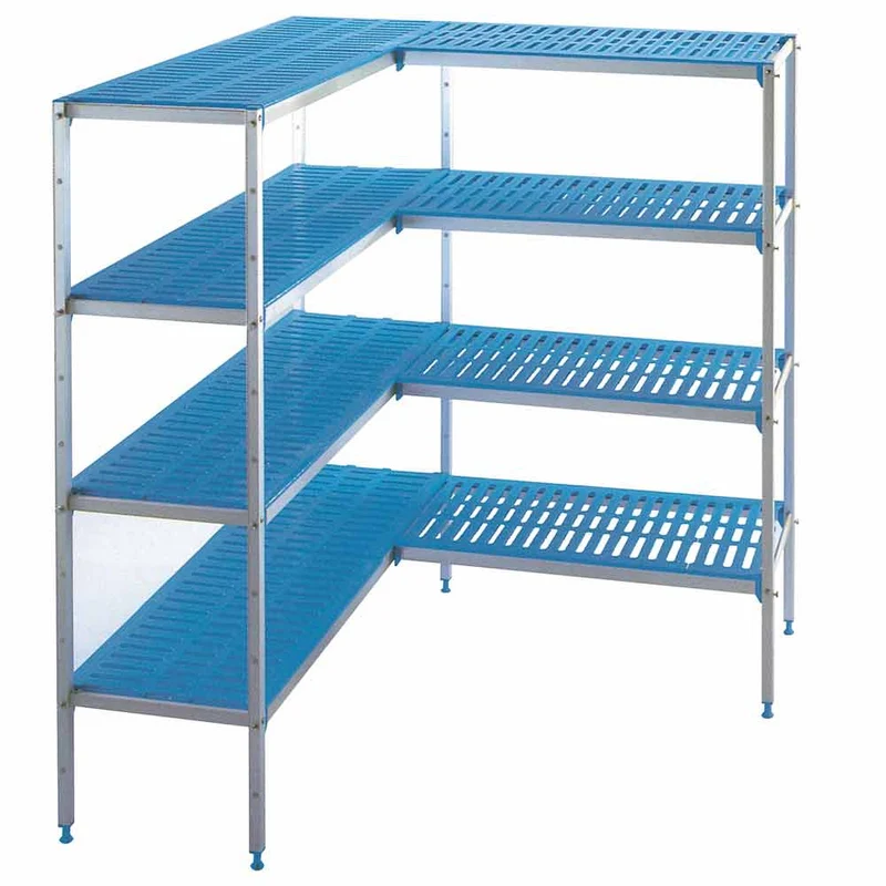 Gastronomie Regalsystem Aluminium in L-Form , 150 kg Traglast pro Boden, GA3014/BF