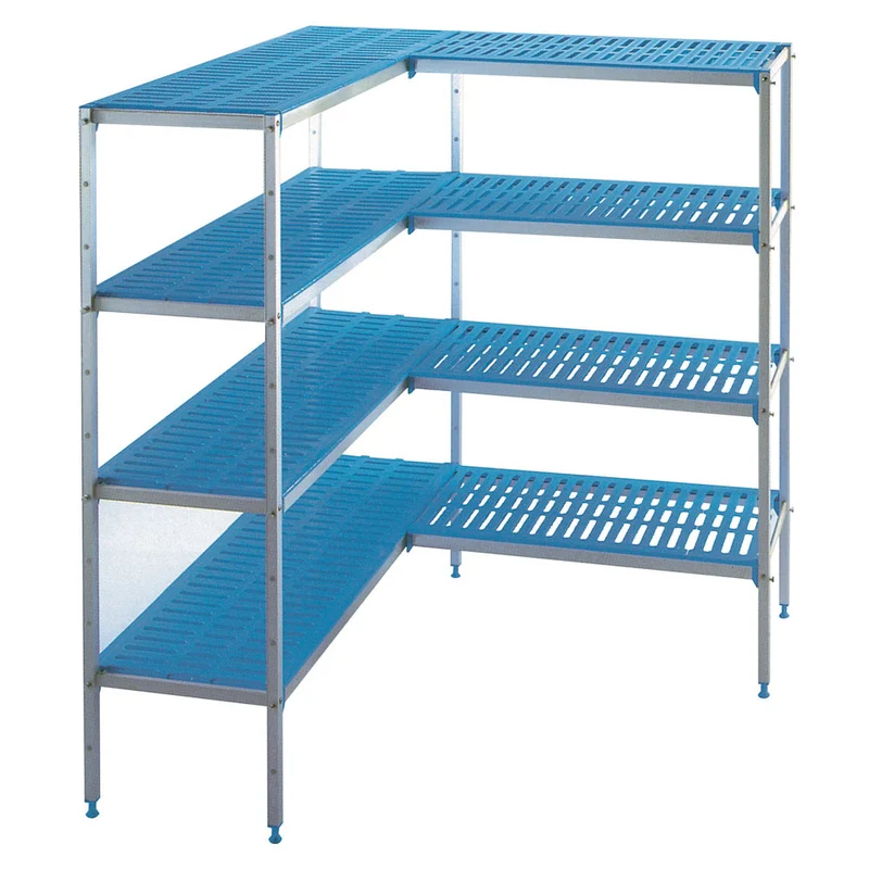 Profi Gastro Steckregal L-Form , Aluminium , 150 kg Traglast pro Boden, GA2914/EF