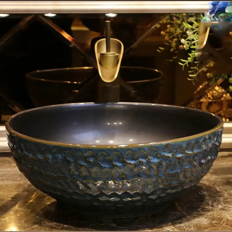 Dead Simple Modern Ceramic Vessel Sink For Bathroom Or Bar Bringing Serious Swag To Your Countertop Install This Round Washbasin With Faucet For No Sweat Daily Cleaning And A Sweet Polished Finish Year Round