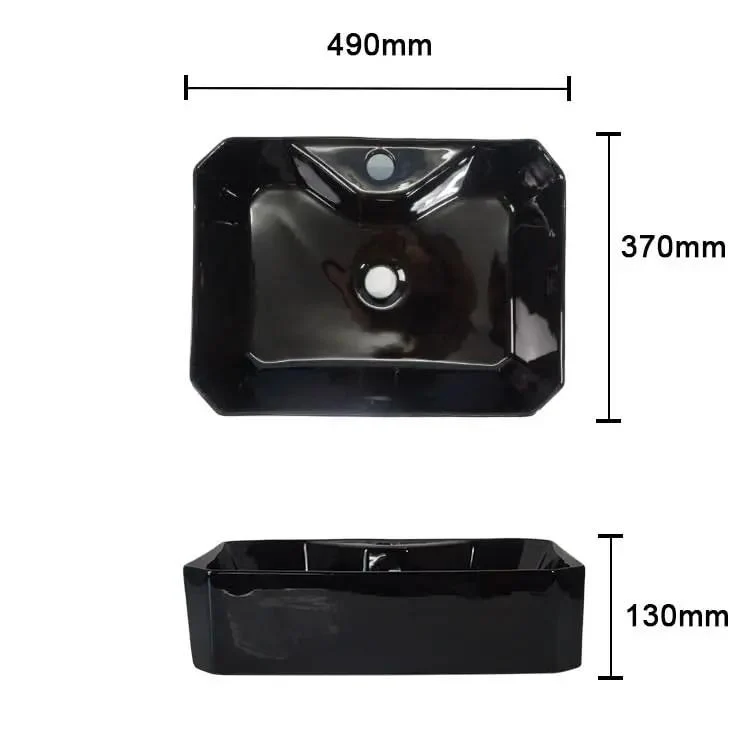 Sleek Ceramic Vessel Sink For Above Counter Bathroom Install With Faucet Hole Modern Design Upgrades Your Wash Setup Smooth Glaze Delivers Top Shelf Durability Plug And Play Setup Straight Up Easy Mounting Just Tight Seals And Heavy Duty Quality