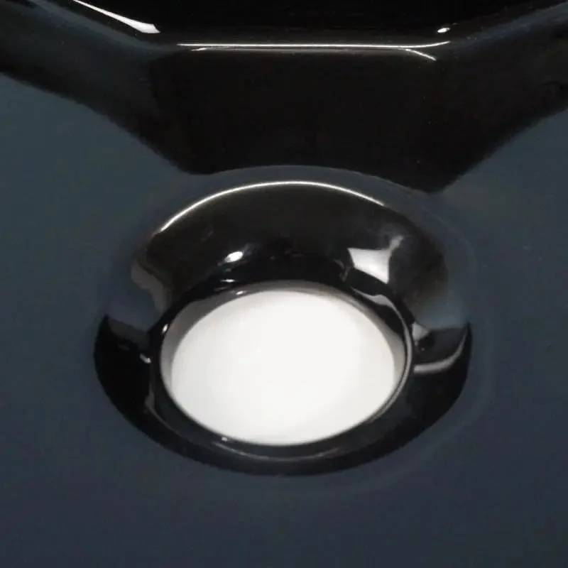 Sleek Ceramic Vessel Sink For Above Counter Bathroom Install With Faucet Hole Modern Design Upgrades Your Wash Setup Smooth Glaze Delivers Top Shelf Durability Plug And Play Setup Straight Up Easy Mounting Just Tight Seals And Heavy Duty Quality