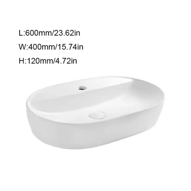 Sleek Long Ceramic Vessel Sink For Bathroom Vanity Minimalist Table Basin Premium Porcelain Washbasin Straight Up Zero Hassle Cleanup A Real Game Changer For Home Or Hotel Bath Areas