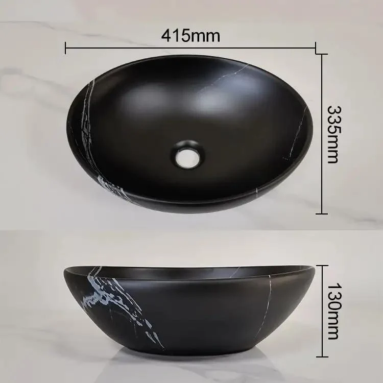 Modern Ceramic Vessel Sink With Sleek Black Finish Top Mount Bathroom Washbasin For Vanity No Fuss Install Art Basins That Truly Upgrade Your Setup And Add A Sweet Vibe