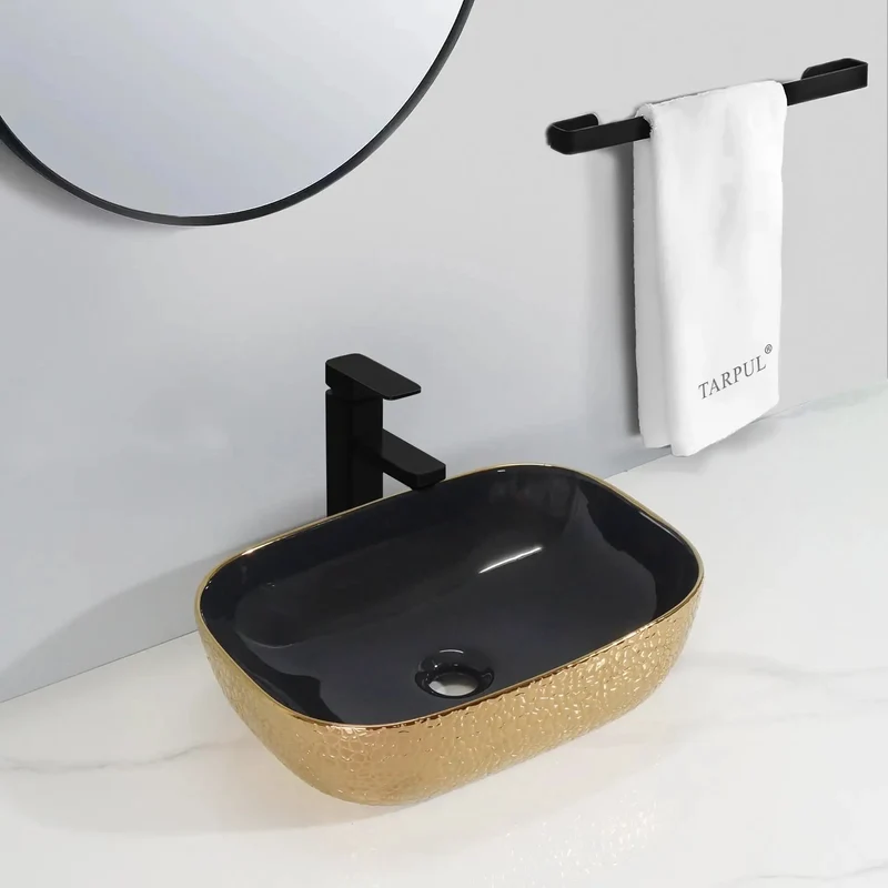 Sleek Ceramic Vessel Sink Designed As A Single Basin Countertop Washbasin That Kicks Up Your Bathroom Style With Serious Modern Luxury Vibes While Delivering An Easy Snap Install And Smooth Flow