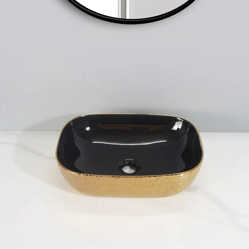 Sleek Ceramic Vessel Sink Designed As A Single Basin Countertop Washbasin That Kicks Up Your Bathroom Style With Serious Modern Luxury Vibes While Delivering An Easy Snap Install And Smooth Flow
