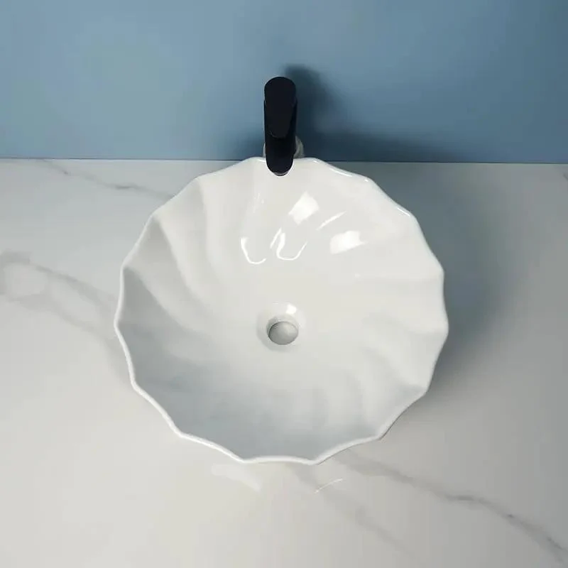 Slick Round Ceramic Vessel Sink For Bathroom Vanity With Fresh Modern Lines And Straight Up Luxe Finish Top Shelf Basin Perfect For Hotels And Bars Seeking Heavy Duty Glam Without The Hassle
